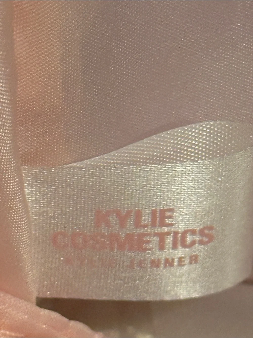 Kylie Cosmetics Embossed Pale Pink Pouch
